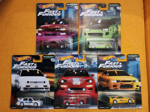 Hot Wheels Premium Fast And Furious Original Fast Complete Set Of 5 Cars