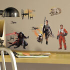 Star Wars Force Awakens Peel Stick Wall Decals Stickers Room Decor Art Rey BB-8