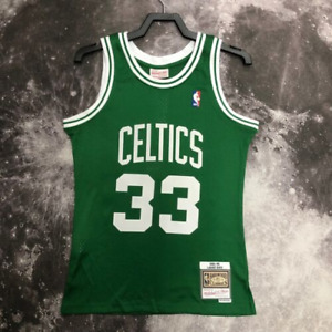 Lar-ry Bird #33 Green White Boston Celtics Mens Jersy