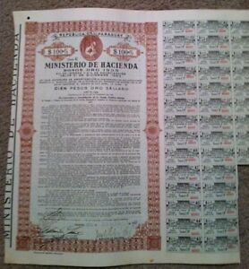 1935 Paraguay Gold Bond - $100 with Coupons! Best Deal on eBay!