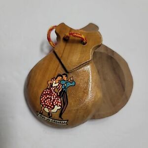 Pair Of Vintage Spanish 1960s Castanets - Adult Size