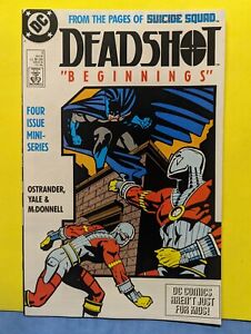 Deadshot ‘Beginnings’ #1 (DC, 1988) Suicide Squad VF, Classic '80s Batman Cover