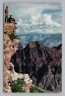 Postcard Arizona Utah Parks Grand Canyon North Rim Men Nature Scenic View UT AZ