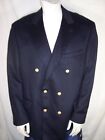 New Kassatly Palm Beach 44R Navy Cashmere Double Breasted Coppley Sports Coat