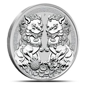 2020 1 oz Australian Guardian Lions Double Pixiu Silver Coin