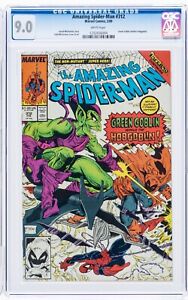 🔥 AMAZING SPIDER-MAN #312 CGC 9.0 WP MCFARLANE Green Goblin Battles Hobgoblin