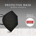 50/100Pcs Black KN95 Face Mask 5 Layer Disposable Respirator FLship