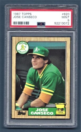 1987 Topps Jose Canseco Athletics #620 Rookie PSA 9 #52213072
