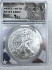 2021-W Silver Eagle S$1 Type I - ANACS MS70, Key Date, West Point