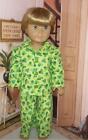 Frogs Flannel pajamas fits 18