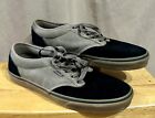 Vans Off The Wall Sneakers Low Top Lace Up Gray & Black Shoes Size 11