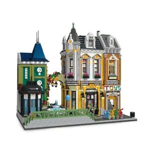 Building Blocks Set City Creator MOC Street Toy Store Shop DIY Bricks Model Kids
