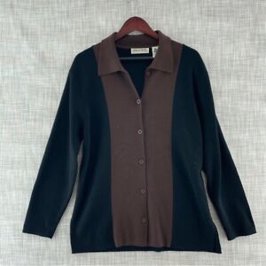 Vintage Urban Wool 100% Merino Long Sleeve Button up Sweater Women's L 8848/b