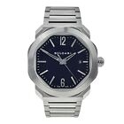 Bulgari Octo Stainless Steel Black 41mm Automatic Men’s Watch OC41S - Box/Papers