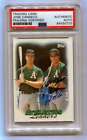 Jose Canseco 1988 Topps Leaders #759 Bash Brother w/ McGwire Signed Auto PSA DNA
