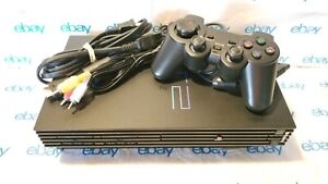 Sony PlayStation 2 PS2 Fat Console System Bundle Working! w/ Cords & Controller!