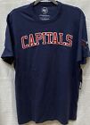 Washington Capitals 47 Brand Team T Shirt  | Navy Blue | Men Medium