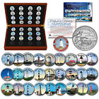 Historic American LIGHTHOUSES Washington Crossing Quarters 28-Coin Set with BOX