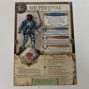Shadows Over Camelot Board Game - Replacement Sir Percival Coats Of Arms Card
