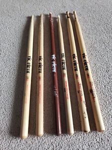 6 PIECE Vic Firth Drum Sticks Lot - Save $.