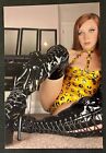 Photo Hot Sexy Beautiful Woman Leather Latex Boots Long Legs 4x6 Picture