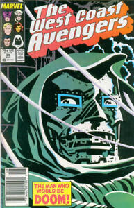 West Coast Avengers #35 (Newsstand) FN; Marvel | Doctor Doom Steve Englehart - w
