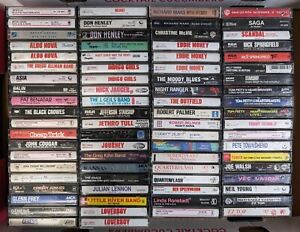 80s Rock Cassette Tape Lot (U-PICK) *Untested