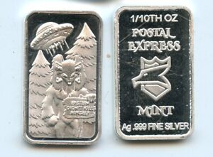 Postal Express Mint 1/10th OZ Epstein Didnt Kill Himself .999 Fine silver Bar