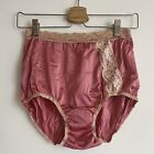 Vintage handmade pink sissy nylon wet look panties 2XL / 9