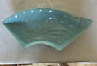 Vintage ceramic dish Lazy Susan Made in Colo USA MCM Blue Turquoise 10.5” X 4.5”