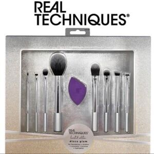 Real Techniques Disco Glam Limited Edition Makeup Brush 9 Pc Gift Set