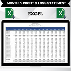 Monthly Profit and Loss Template | Excel Business Templates for Small Business