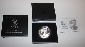 2021 S American Eagle One Ounce Silver Proof Coin W/COA & CASE SHIPS FAST