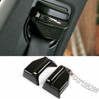 Carbon Fiber ABS Seat Safty Belt Buckle Cover Trim For Benz E S Class W212 W222