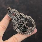 Moldavite Copper Gift For Mom Wire Wrapped Tree Of Life Pendant 3.35