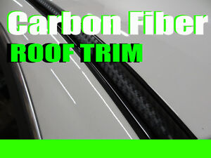 forCHEVY 2012-2018 2pcs 3D BLACK CARBON FIBER ROOF TOP TRIM MOLDING DIY KIT #1 (For: 2018 Cruze)