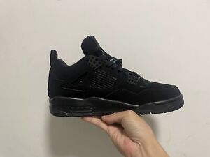 Men’s US Size AJ-4 Black air-4 jordan4 Sneakers,No Box