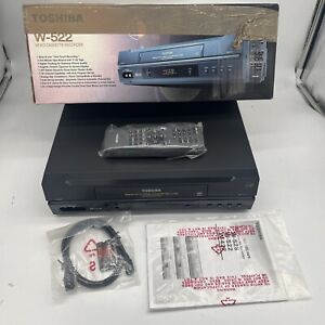 NEW Toshiba W522 VCR VHS Player Recorder 4-Head w Box Remote Manual OPEN BOX