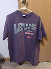 *Distressed* Vintage Men's L Purple Levi Single Stitch T-Shirt