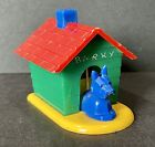 Vintage 1950’s Ideal Toys Barky Plastic Push Puppet Scotty Dog House Toy 1-1292