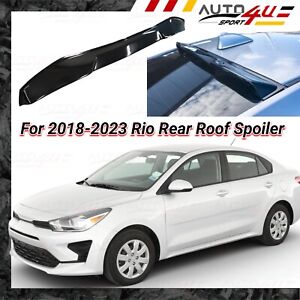 Fits 2018-2024 Rio Sedan ABS Glossy Black Rear Roof Window Visor Spoiler Wing (For: 2023 Kia Rio)