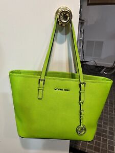 Brand New Lime Green Michael Kors Shoulder Handbag