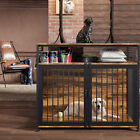 Dog Crate End Table with Storage, Wooden Dog Crate Furniture Indoor Pet Use