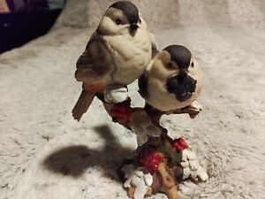 Two Birds On Branch Figurine