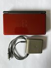 New ListingNintendo DS Lite Handheld Game Console Crimson Red/Black - W/ Charger & Stylus