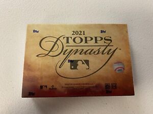 TOPPS 2021 DYNASTY BASEBALL HOBBY BOX MLB SEALED TRADING CARDS COLLECIBLE