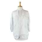 Eileen Fisher Women's Shirt Size 2XS White Organic Cotton Babydoll Tunic Top