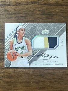 New Listing2013-14 Upper Deck Exquisite Collection Skylar Diggins 05/25 Autograph w/Patch