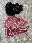 LOT DOG CLOTHES XS EXTRA SMALL  GLAMOUR DRESS HEARTS PINK