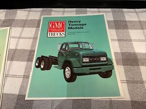 1966 GMC Heavy Tonnage models Gas powered ￼6x4 And 6x2 Sales brochure